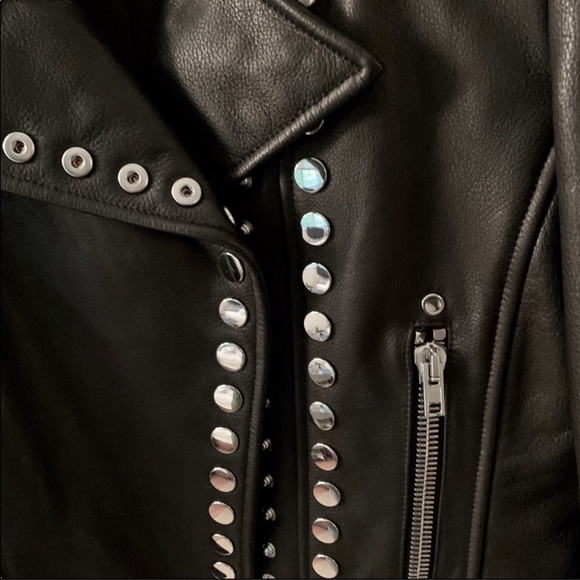 Leather biker jacket - Picture 8 of 16